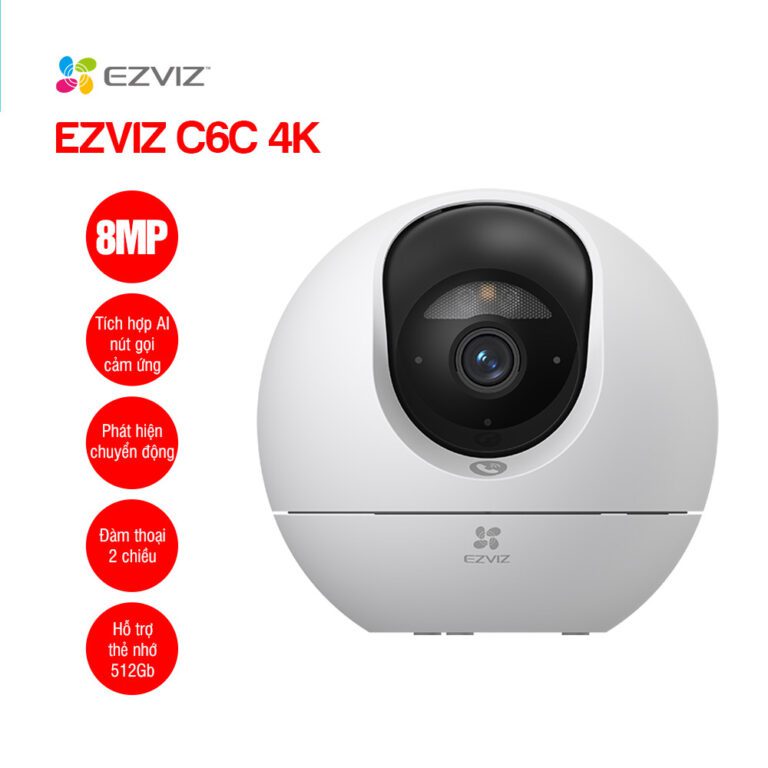 Camera Wifi thông minh EZVIZ C6C 4K 8MP - Camera EZVIZ C6C 4K AI thông minh