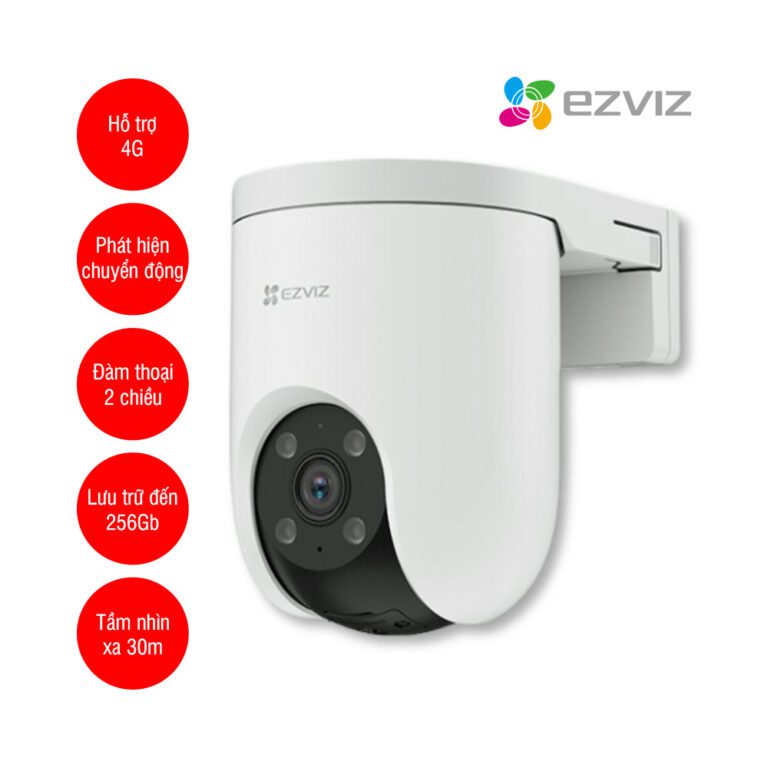 Camera quay quét 360 độ EZVIZ H8c 4G 2K 3MP - Camera EZVIZ H8c 4G outdoor