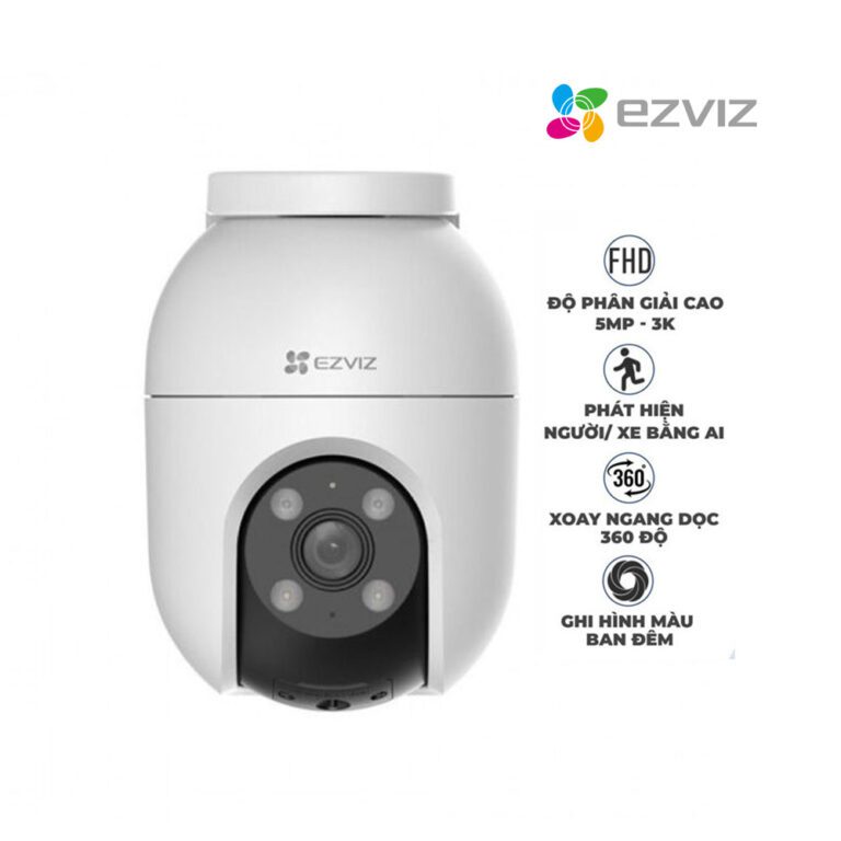 Camera WiFi EZVIZ C8C 3K 5MP quay quét thông minh - Camera EZVIZ C8C 3K outdoor