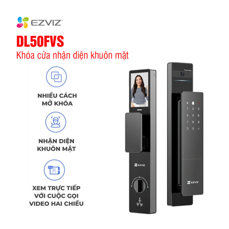 Khóa cửa khuôn mặt thông minh EZVIZ DL50FVS