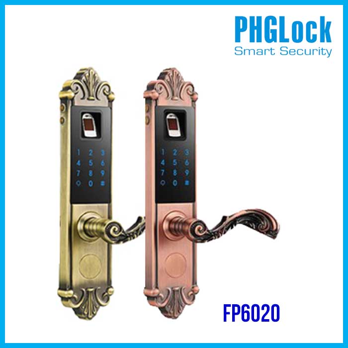 Khóa cửa vân tay cho biệt thự PHGLOCK FP6020 - Khóa PHGLOCK FP6020 biệt thự sang trọng