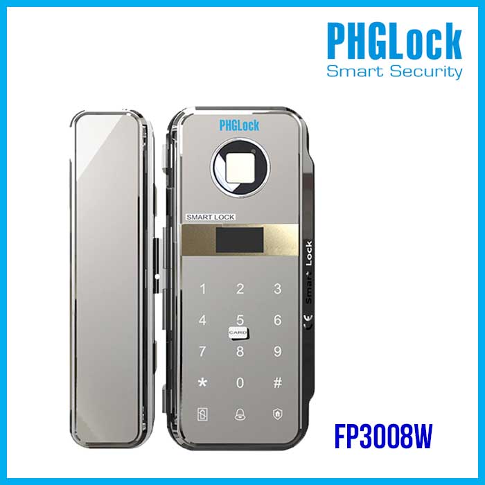 Khóa cho cửa kính tự động PHGLOCK FP3008W - Khóa PHGLOCK FP3008W cửa kính văn phòng
