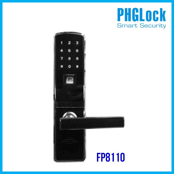 Khóa cửa vân tay, mã số PHGLOCK FP8110 - Khóa PHGLOCK FP8110 300 tài khoản