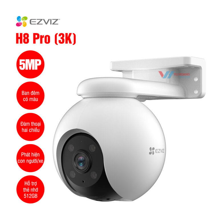 Camera ngoài trời quay quét EZVIZ H8 Pro 3K PTZ - Camera IP EZVIZ 5MP WiFi Outdoor