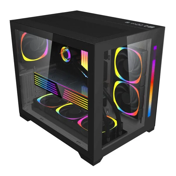 Vỏ máy tính 1st Player SP7 Black - Mid Tower kính cường lực đen