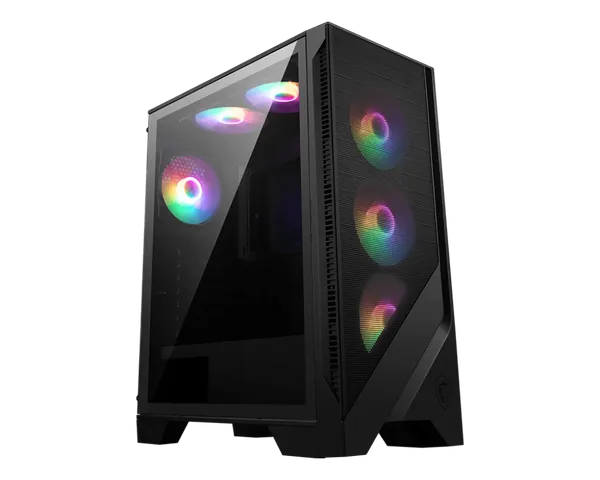 Vỏ máy tính MSI MAG FORGE 120A AIRFLOW - Mid Tower 6 quạt RGB sẵn
