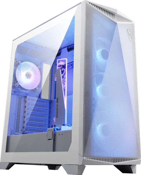 Vỏ máy tính MSI MPG GUNGNIR 300R AIRFLOW WHITE - 4 quạt ARGB sẵn