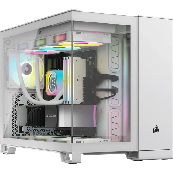 Vỏ máy tính Corsair 2500X TG Mid-Tower White (CC-9011266-WW)