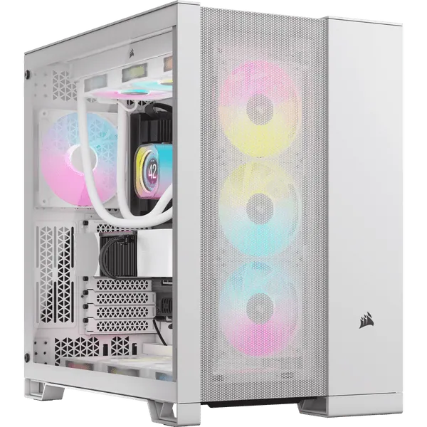 Vỏ máy tính Corsair 6500D Airflow TG Mid-Tower White (CC-9011260-WW)