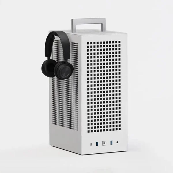 Vỏ máy tính HYTE Revolt 3 ITX White - Mini ITX portable gaming trắng