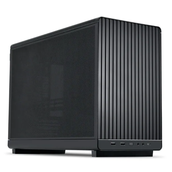 Vỏ máy tính Lian Li A3 mATX Black (Mặt gỗ trước)
