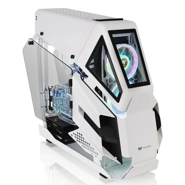 Vỏ máy tính Thermaltake AH T600 TG Snow - Full Tower gaming 2 kính trắng