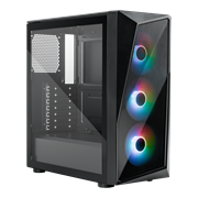 Vỏ máy tính Cooler Master CMP 520 - Mid Tower 3 quạt ARGB đen