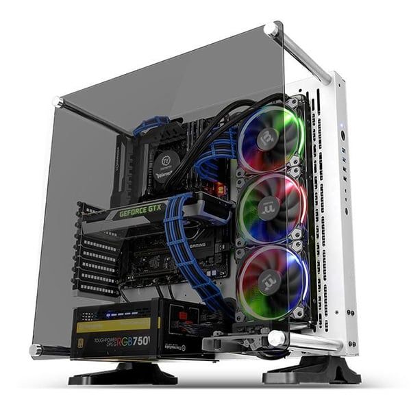 Vỏ máy tính Thermaltake Core P3 TG Snow - Mid Tower open frame trắng showcase