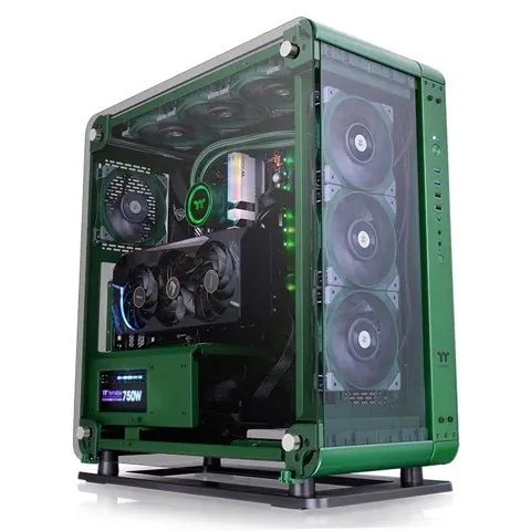 Vỏ máy tính Thermaltake Core P6 TG Racing Green - Mid Tower open frame xanh đua xe