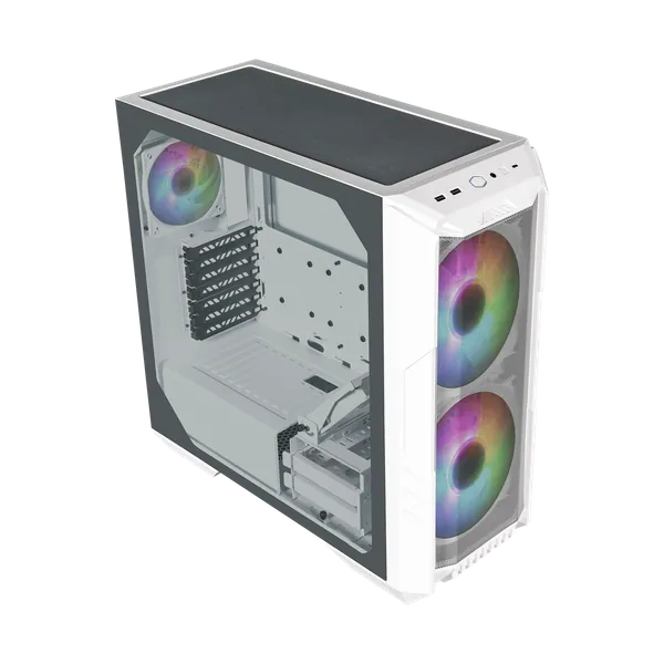 Vỏ máy tính 1st Player Rainbow R6-3R1 RGB White - Mid Tower gaming RGB trắng