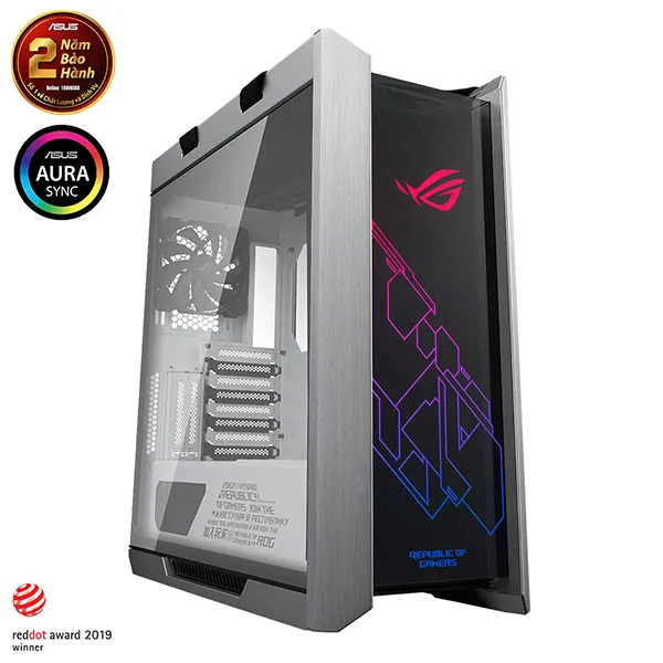 Vỏ máy tính ASUS ROG Strix Helios GX601 White - Mid Tower ROG premium trắng