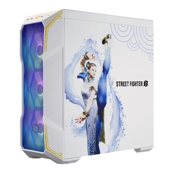 Vỏ máy tính Cooler Master MASTERBOX TD500 MESH V2 CHUN-LI - Mid Tower trắng RGB