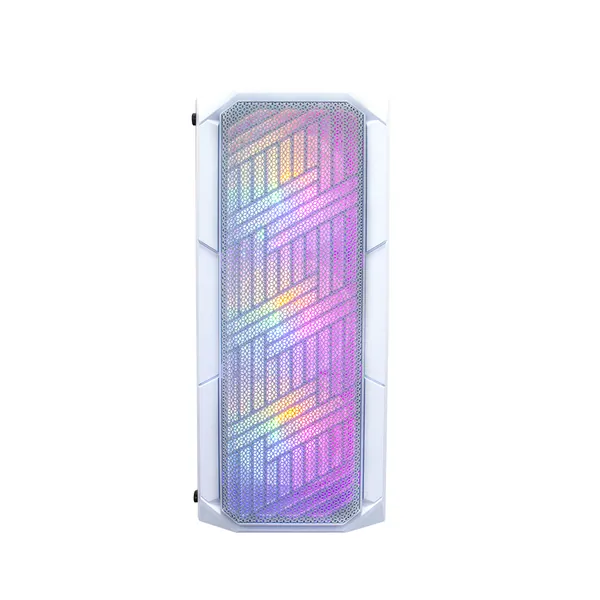 Vỏ máy tính 1st Player XF White - Mid Tower gaming trắng 4 quạt
