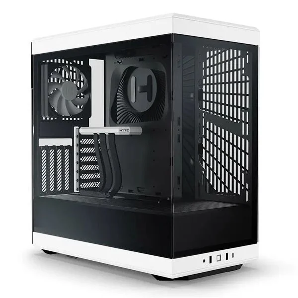 Vỏ máy tính HYTE Y40 Black White - ATX Mid Tower kính cường lực đen trắng
