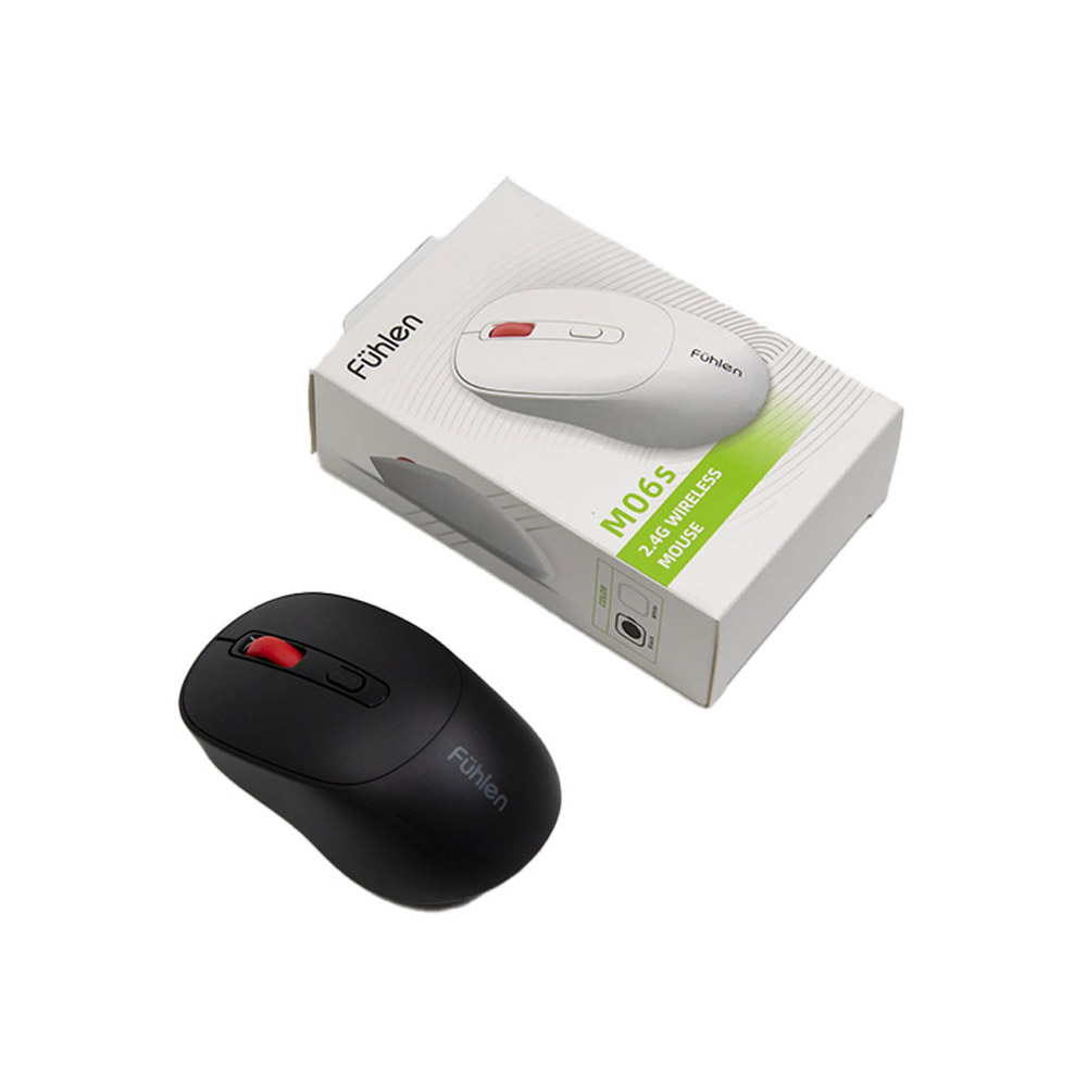 Chuột Không Dây Fuhlen M06S Silent Đen – Êm Ái, Bền Bỉ, Giá Tốt