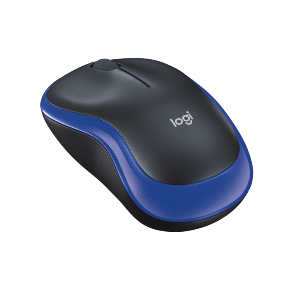 Chuột Không Dây Logitech M185 Đen Viền Xanh – Nhỏ Gọn, Bền Bỉ, Kết Nối Ổn Định