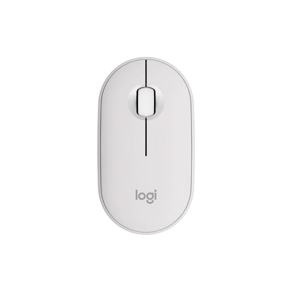 Chuột không dây Logitech Pebble M350S Trắng – Thiết kế tối giản, kết nối linh hoạt