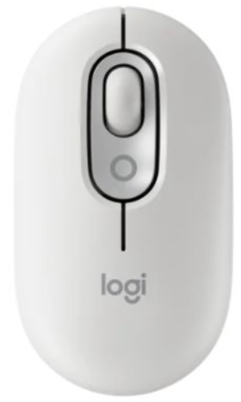 Chuột không dây Logitech POP Emoji Trắng – Cá tính, êm ái, kết nối đa thiết bị