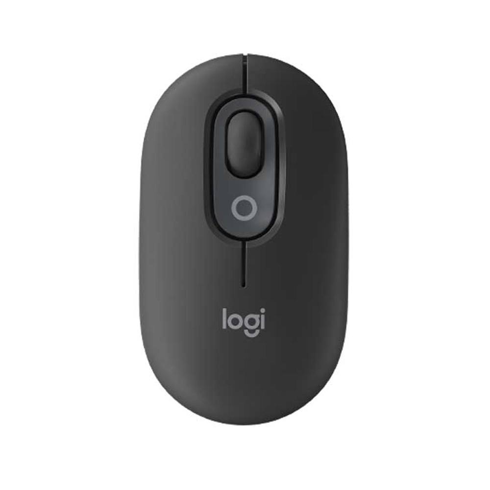 Chuột không dây Logitech POP Emoji – Bluetooth/Wireless màu Đen cá tính, siêu dễ thương
