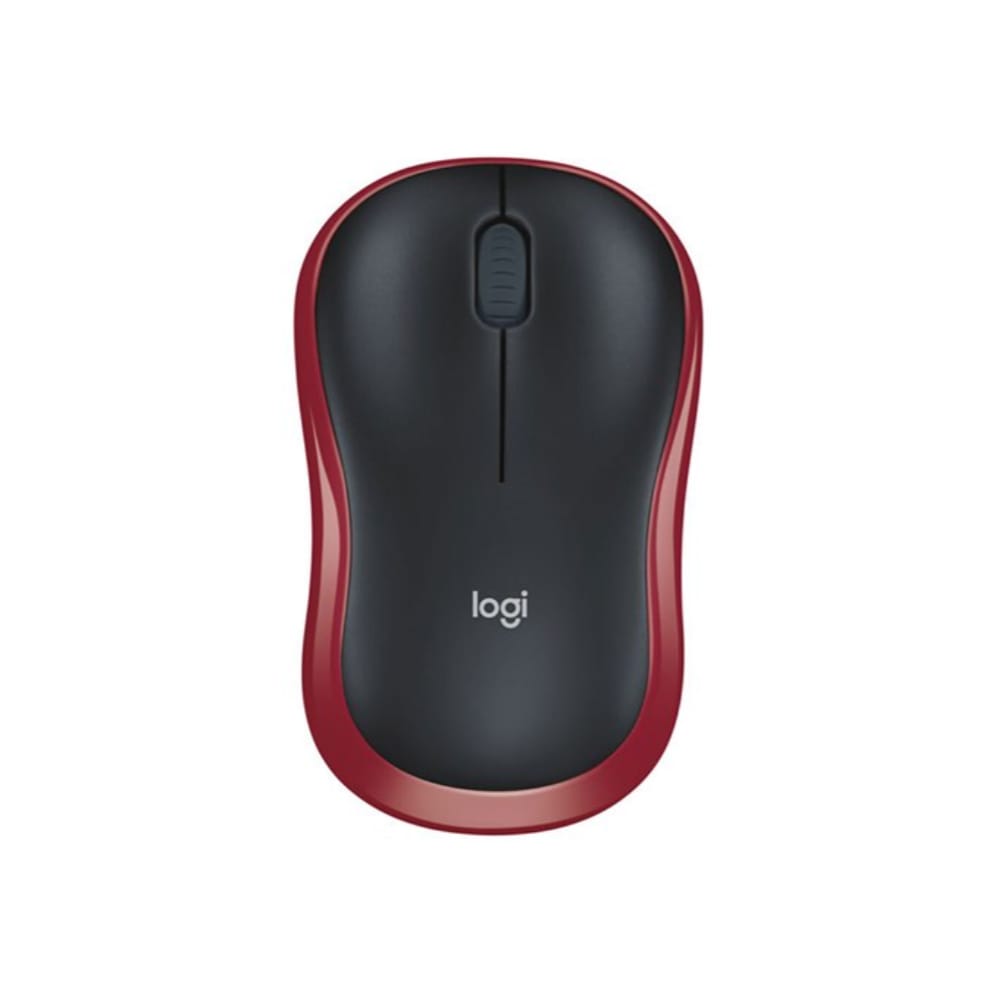 Chuột không dây Logitech M185 (Đen viền Đỏ) – Bền bỉ, tiện lợi, giá tốt
