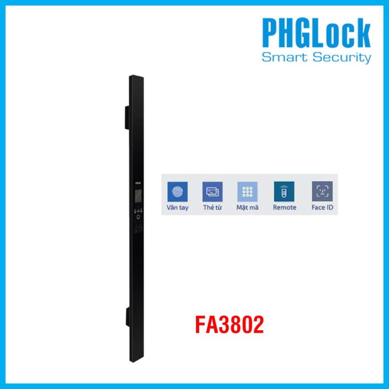Khóa nhận diện khuôn mặt PHGLOCK FA3802 - Khóa PHGLOCK FA3802 khuôn mặt 100 user
