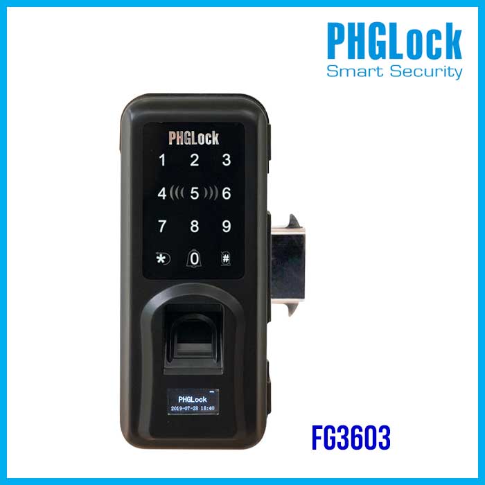 Khóa cửa kính cho văn phòng, shop PHGLOCK FG3603 - Khóa PHGLOCK FG3603 cửa kính