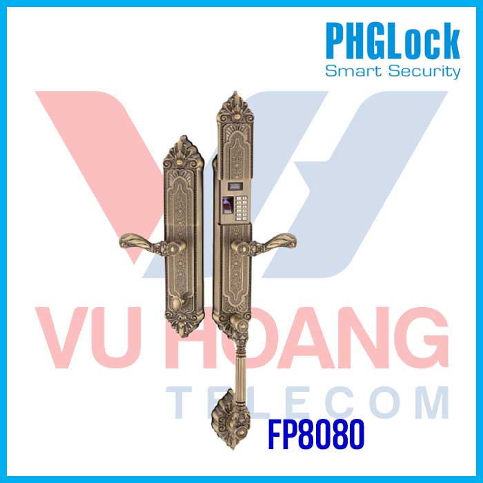 Khóa cửa cho biệt thự, căn hộ sang trọng PHGLOCK FP8080 - Khóa PHGLOCK FP8080 biệt thự
