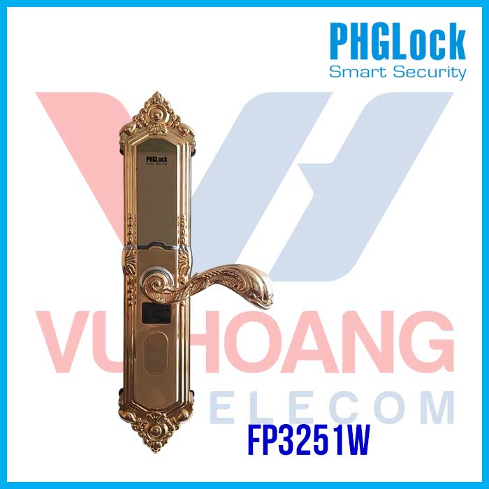 Khóa cửa cho biệt thự, căn hộ sang trọng PHGLOCK FP3251W - Khóa PHGLOCK FP3251W biệt thự