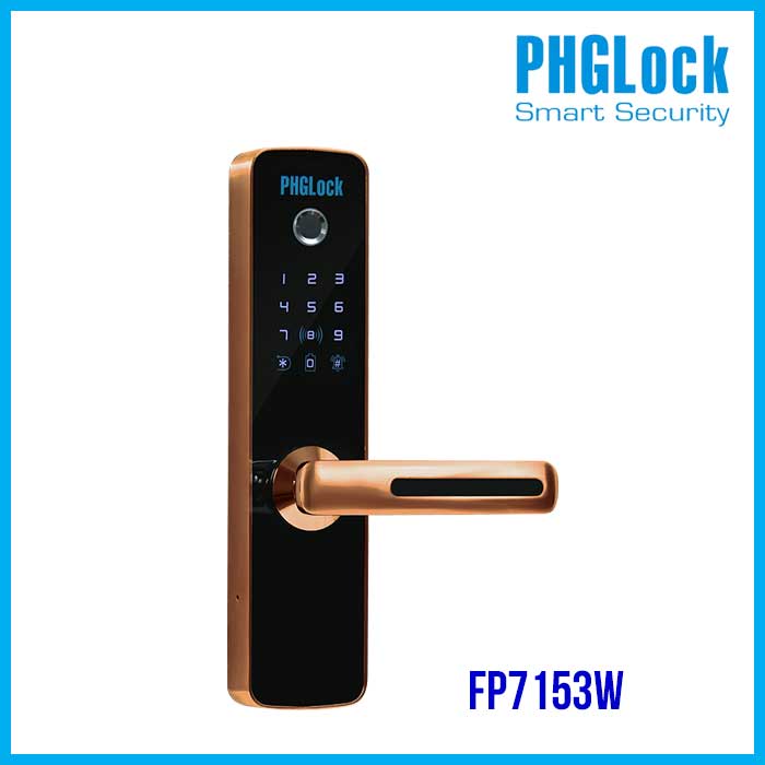 Khóa cửa cho căn hộ, nhà phố, chung cư PHGLOCK FP7153W - Khóa PHGLOCK FP7153W căn hộ