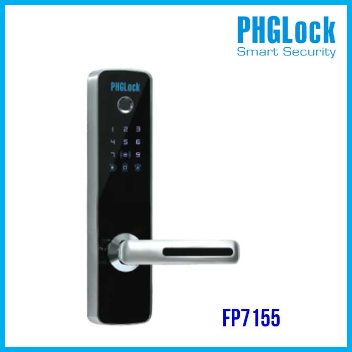 Khóa cửa cho văn phòng, căn hộ, nhà phố PHGLOCK FP7155 (Bạc) - Khóa PHGLOCK FP7155 bạc