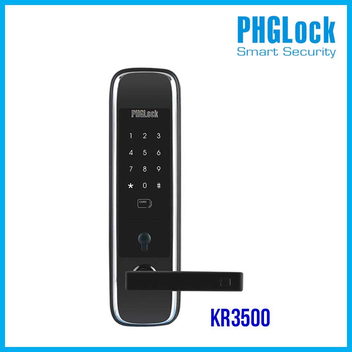 Khóa cửa cho căn hộ, nhà phố PHGLOCK KR3500 - Khóa PHGLOCK KR3500 căn hộ