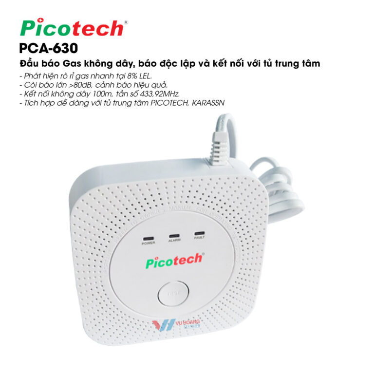 Báo gas không dây PICOTECH PCA-630 - Báo gas rò rỉ 8% LEL