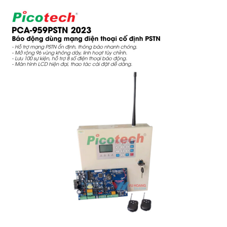 Báo động 96 vùng Picotech PCA-959PSTN 2023 - Báo động 96 vùng PSTN