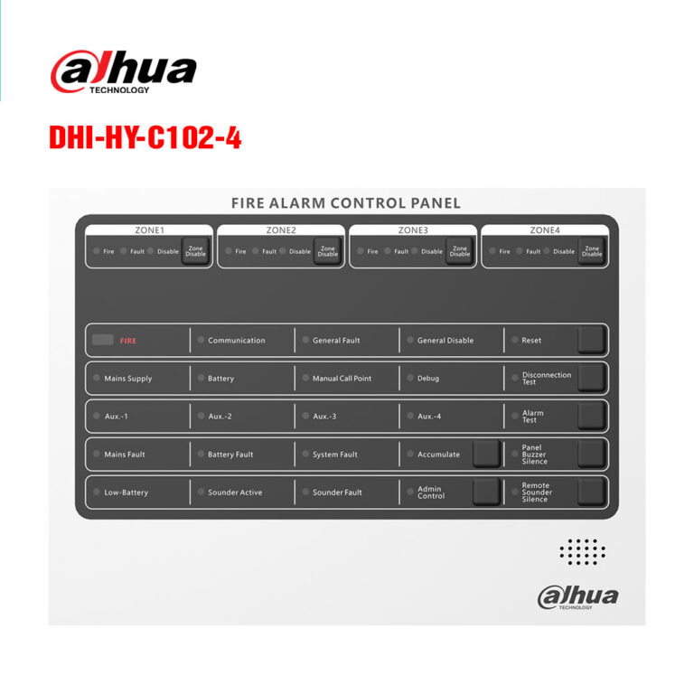 Tủ báo cháy thường 4 kênh Dahua Wisualarm DHI-HY-C102-4 - Tủ báo cháy thường 4 kênh