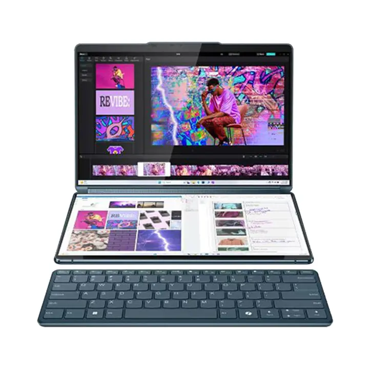Laptop Lenovo Yoga Book 9 13IMU9 83FF001SVN Ultra 7 155U 32GB 1TB 2.8K OLED Touch - Yoga Book 9 Dual OLED