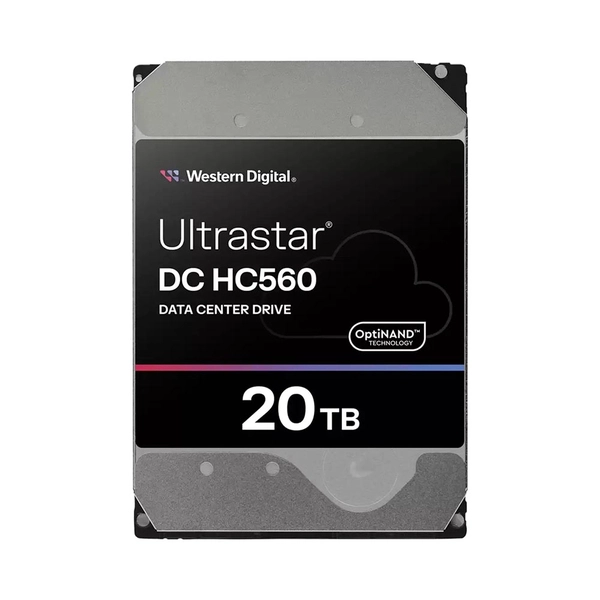 HDD WD Ultrastar 20TB HC560 – 3.5" SATA, 512MB Cache, 7200RPM, Chuẩn Doanh Nghiệp