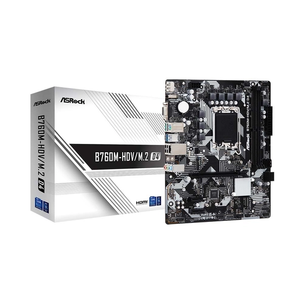 Mainboard ASRock B760M-HDV/M.2 | Hỗ Trợ Gen 12/13, DDR5, Giá Tốt