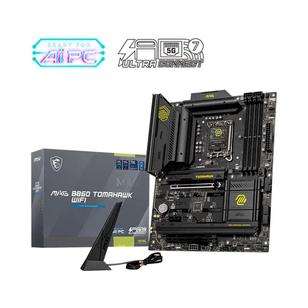 MSI MAG B860 TOMAHAWK WIFI | Mainboard DDR5, Intel Gen 14, WiFi 6E, PCIe 5.0