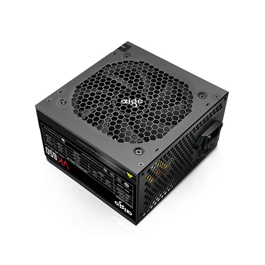 Nguồn máy tính AIGO VK650 - 650W (80 Plus/ Active PFC/ Single Rail)