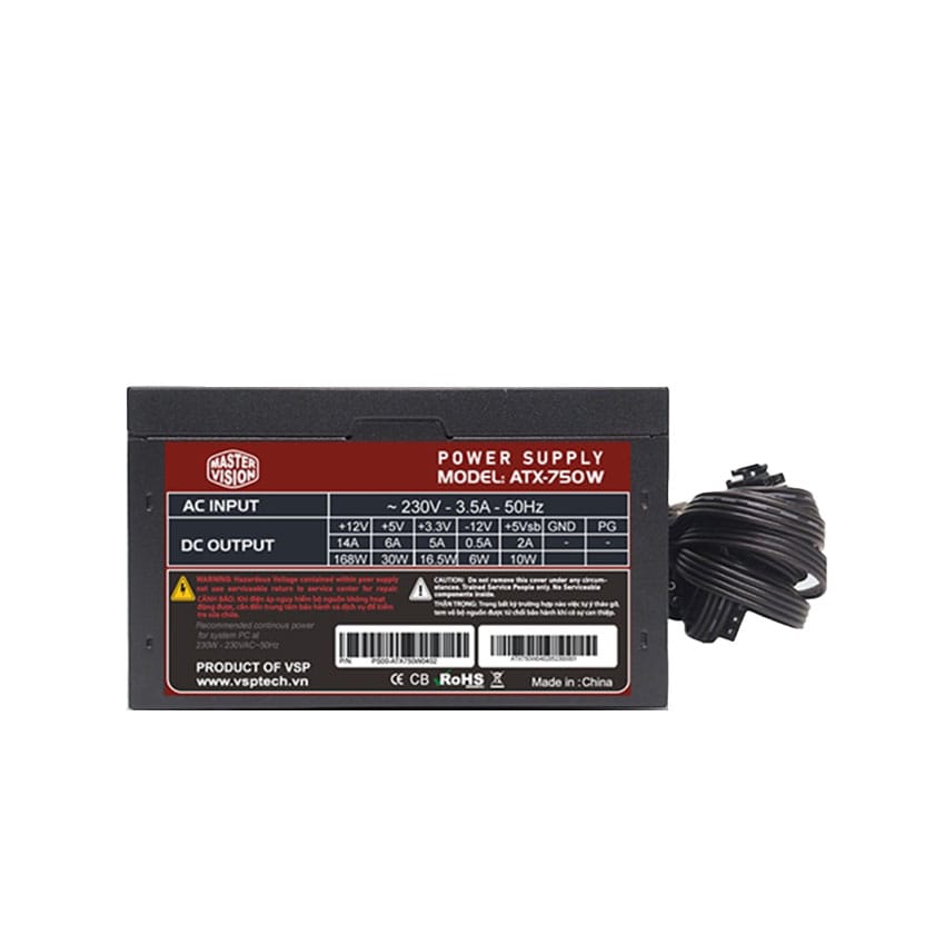 Nguồn VSP Master Vision ATX-750W (CST 230W)