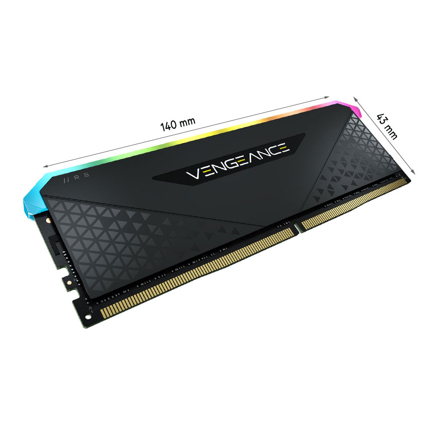RAM Desktop Corsair Vengeance RGB RS (CMG64GX4M2E3200C16) 64GB (2x32GB) DDR4 3200MHz