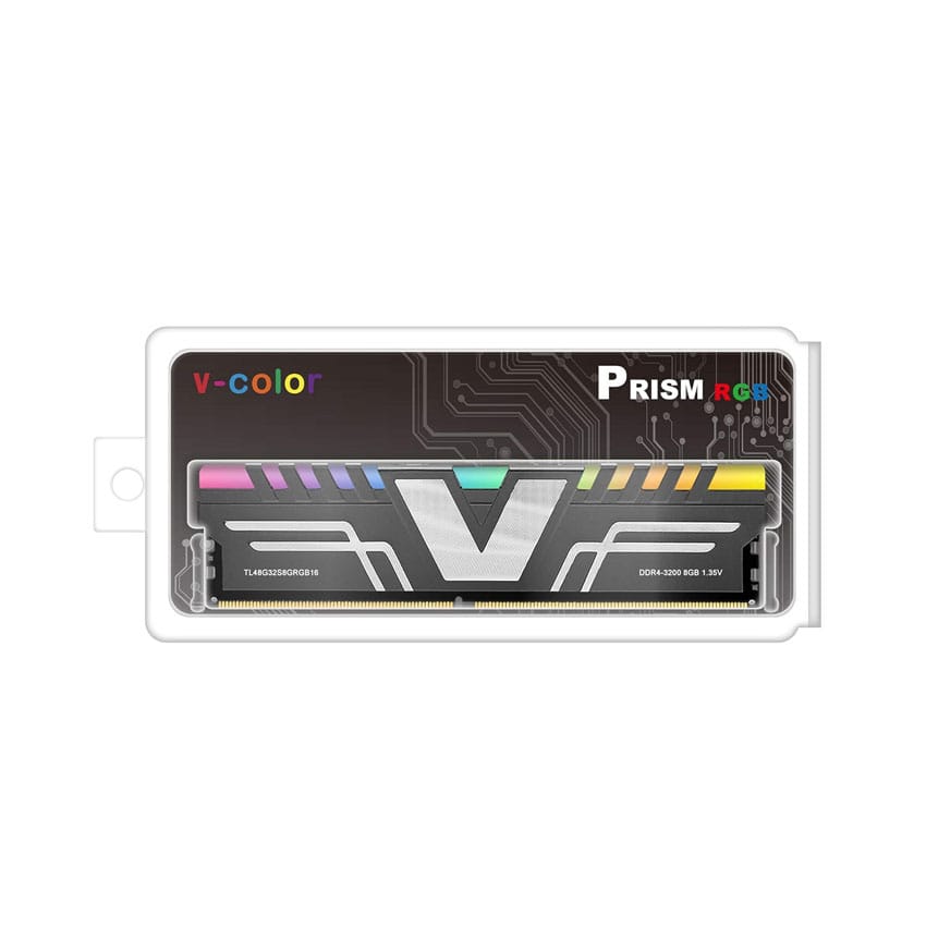 RAM Desktop V-color Prism RGB (TL48G32S8GRGB16) 8GB (1x8GB) DDR4 3200MHz