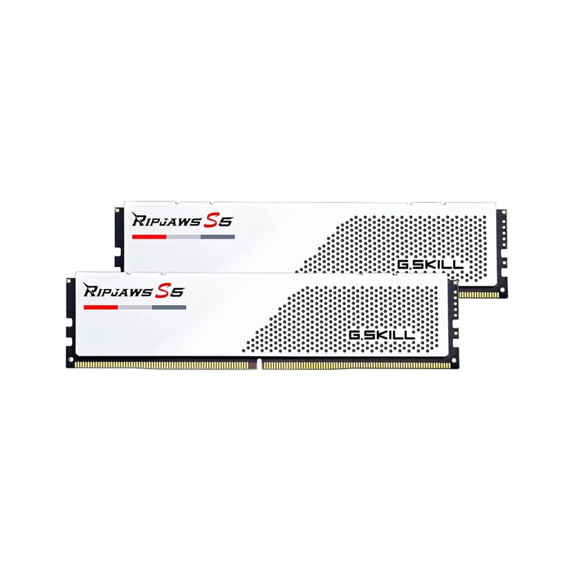 RAM Desktop Gskill RIPJAWS S5 White (FF5-5200J4040A16GX2-RS5W) 32GB (2x16GB) DDR5 5200MHz