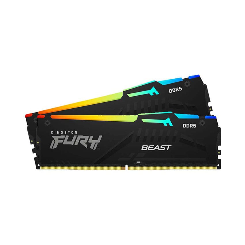 RAM Desktop KINGSTON Fury Beast RGB XMP (KF564C32BBAK2-32) 32GB (2x16GB) DDR5 6400MHz